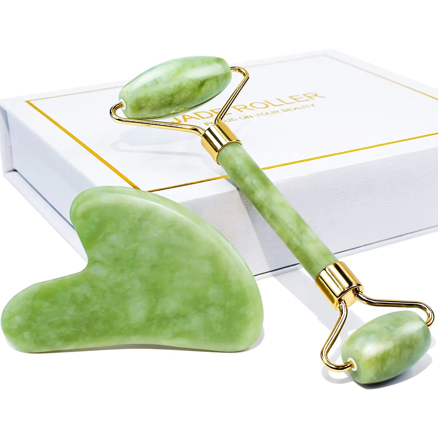 Coffret Cadeau Rouleau de Jade & Gua Sha